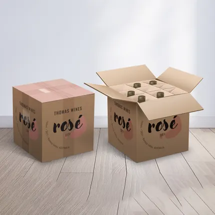 Custom Wine Bottle Shipping Box